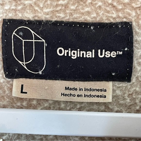 Original Use (Target) Beige 3/4 Zip Pullover Sweater / Sweatshirt Women’s Large - Picture 6 of 10